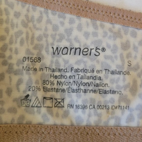 Warners Animal Cheetah Print With Underwire Soft T Shirt Bra Nude Brown sz: S - Picture 3 of 3